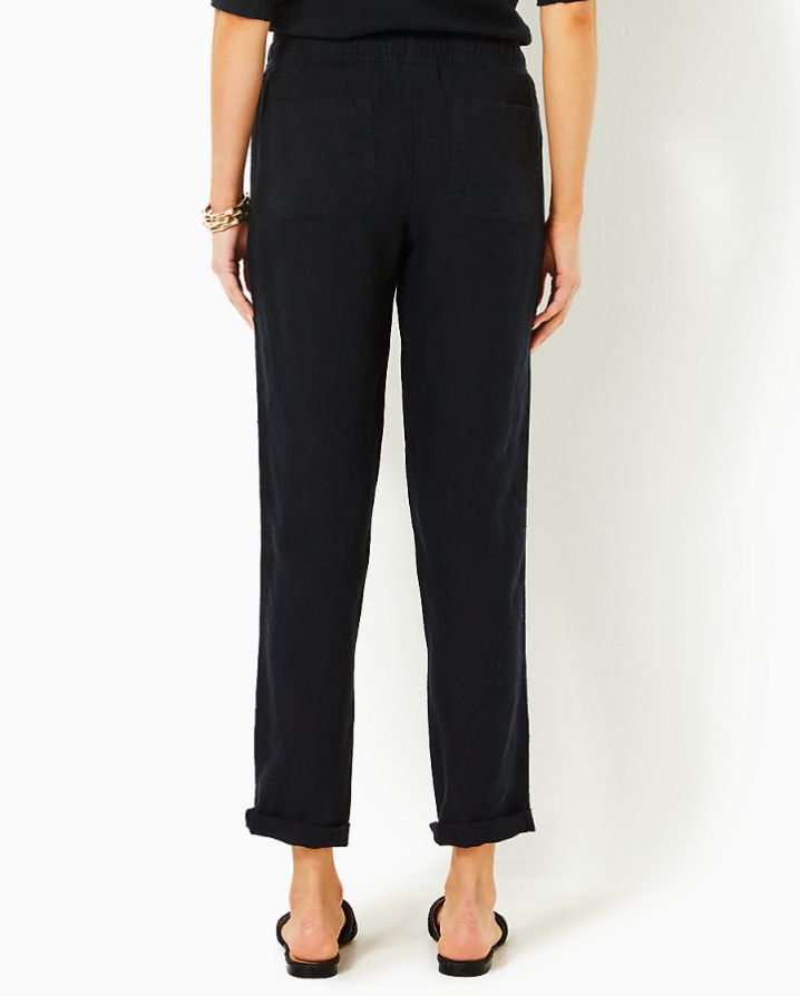 Taron Solid Linen Pant